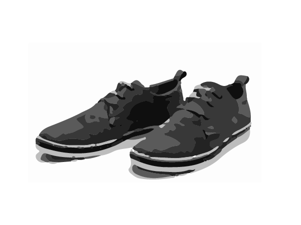 Men's black classic suede pump.