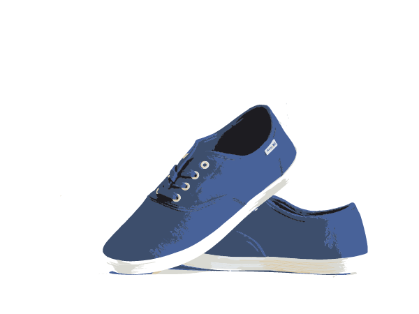 Women's light blue classic pump.